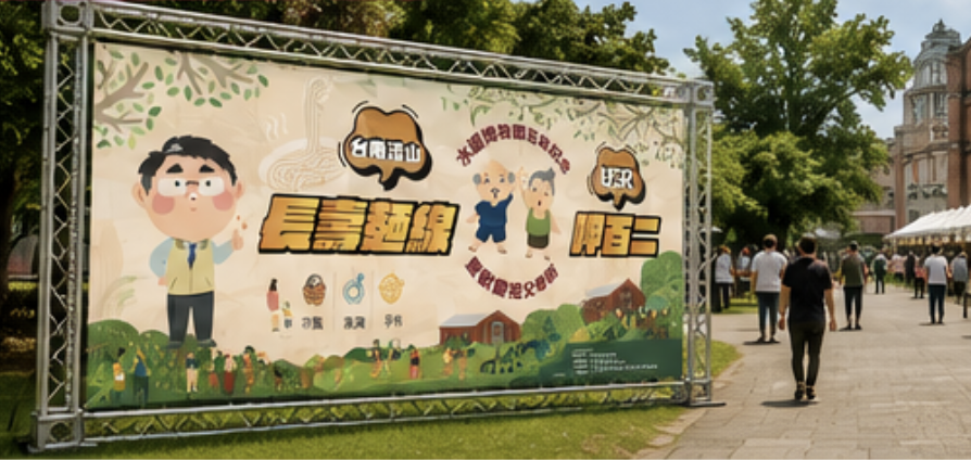 長壽麵線・呷百二|水道博物館百年紀念主視覺